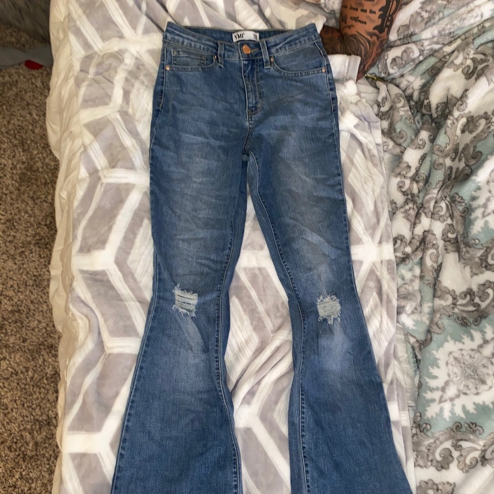 YMI bell bottom height waisted jeans